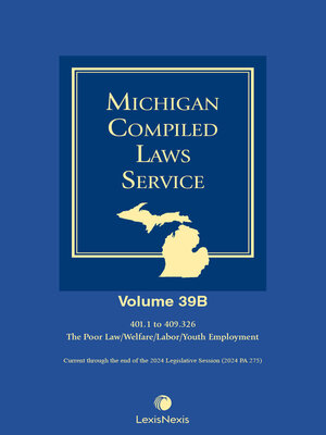 cover image of Michigan Compiled Laws Service